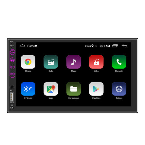 Car stereo manufacturer double din android car radio wireless carplay universal 7 inch HD screen support android auto